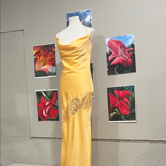 Meshki Dresses & Skirts - Meshki Sunny Yellow dress with lace NWTS